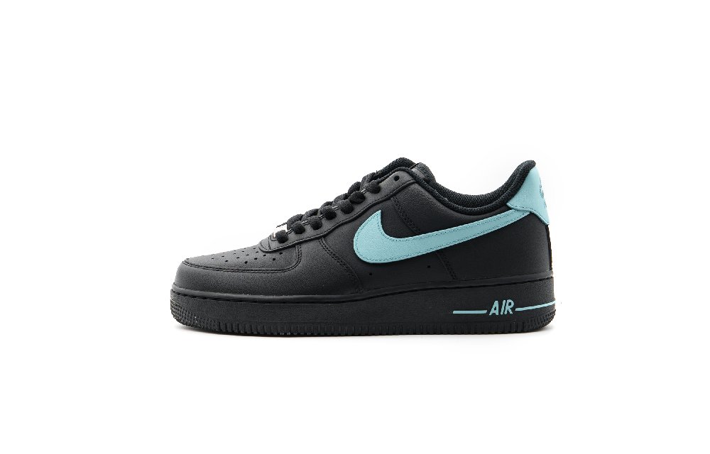 Nike Air Force 1 Anti Slip Wear Resistant Low Top Skateboard Shoes Unisex Black Blue