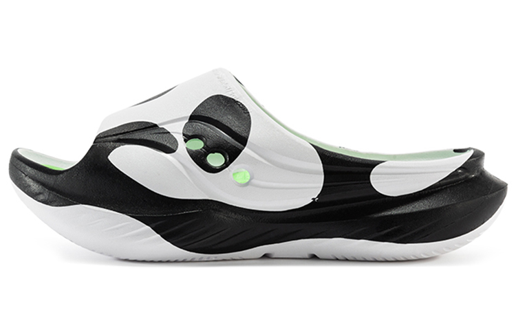 Saucony Cradle Slip Resistant Abrasion Resistant Slide Slippers Unisex White Black
