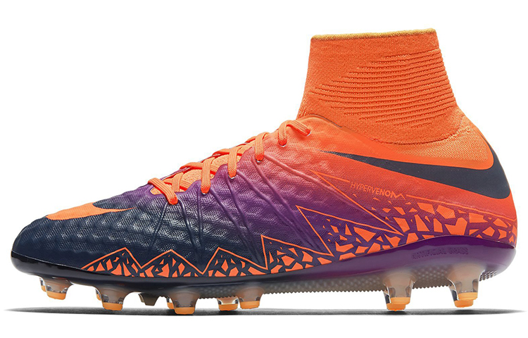 Nike Hypervenom Phantom 2 AG Pro Soccer Shoes Men Low-Top Orange/Purple