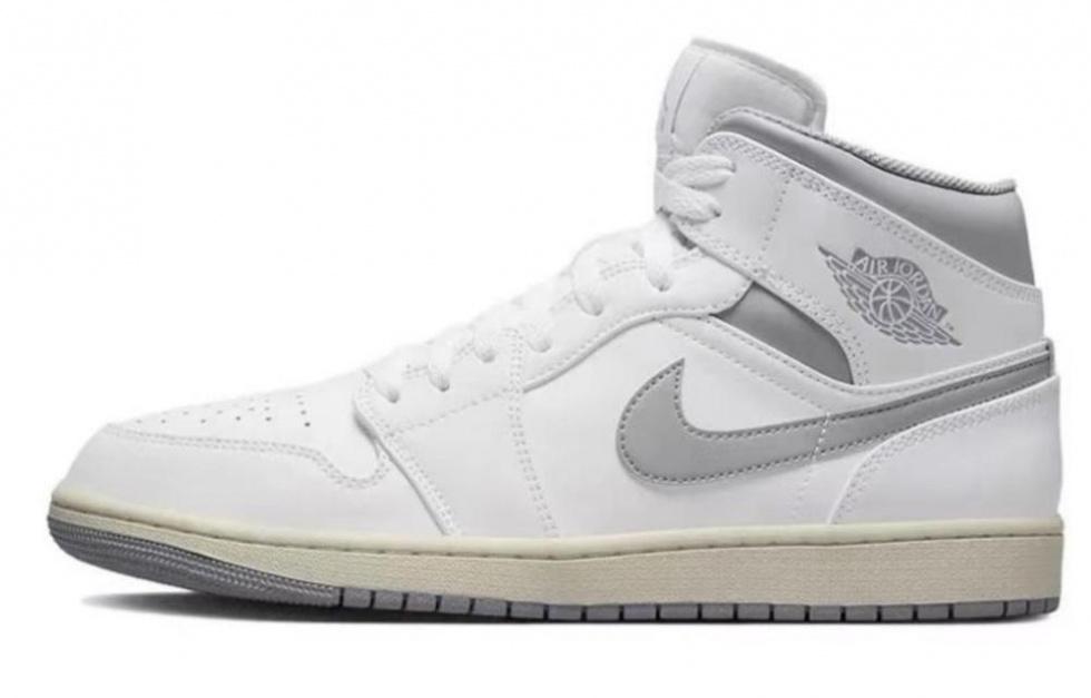 Jordan Air Jordan 1 Trendy Versatile Mid Top Vintage Basketball Shoes Men's Blue Pink Gray купить в интернет-магазине Yoocart с быстрой доставкой по России.