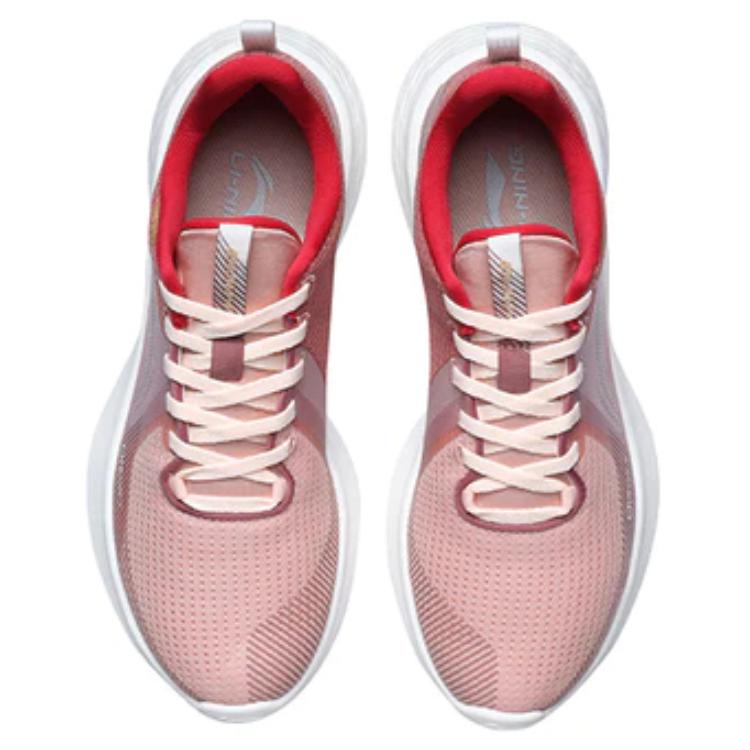 LiNing Anti-Slip And Wear-Resistant Breathable Low-Top Sports Casual Shoes Women's Pink