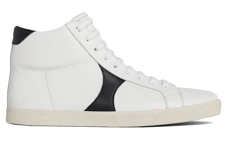 CELINE Triomphe Mid Top Stylish Skateboarding Shoes Men's White Blue