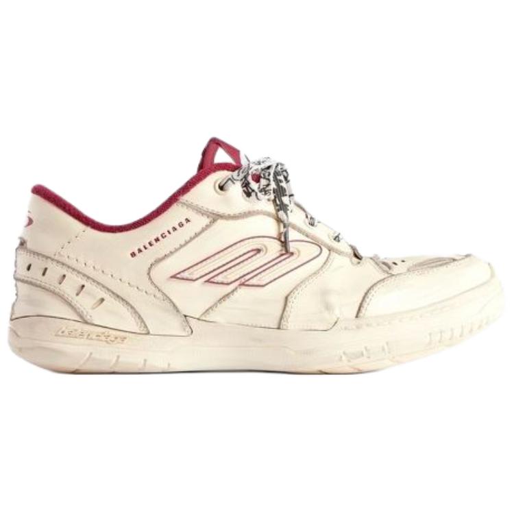 Balenciaga Hamptons Worn Out Low Top Casual Shoes Women's White & Red купить в интернет-магазине Yoocart с быстрой доставкой по России.