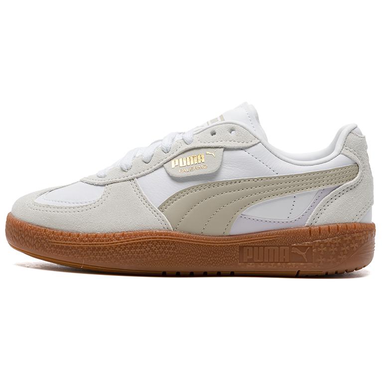 PUMA Palermo Moda Wns Abrasion Resistant Breathable Low Top Skateboard Shoes Women's White Brown