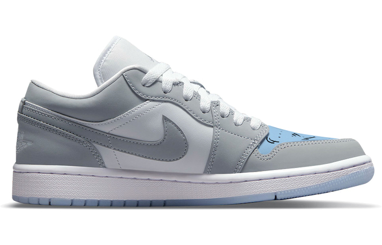 Jordan Air Jordan 1 Vintage Basketball Shoes Women's Low Top White/Gray купить в интернет-магазине Yoocart с быстрой доставкой по России.