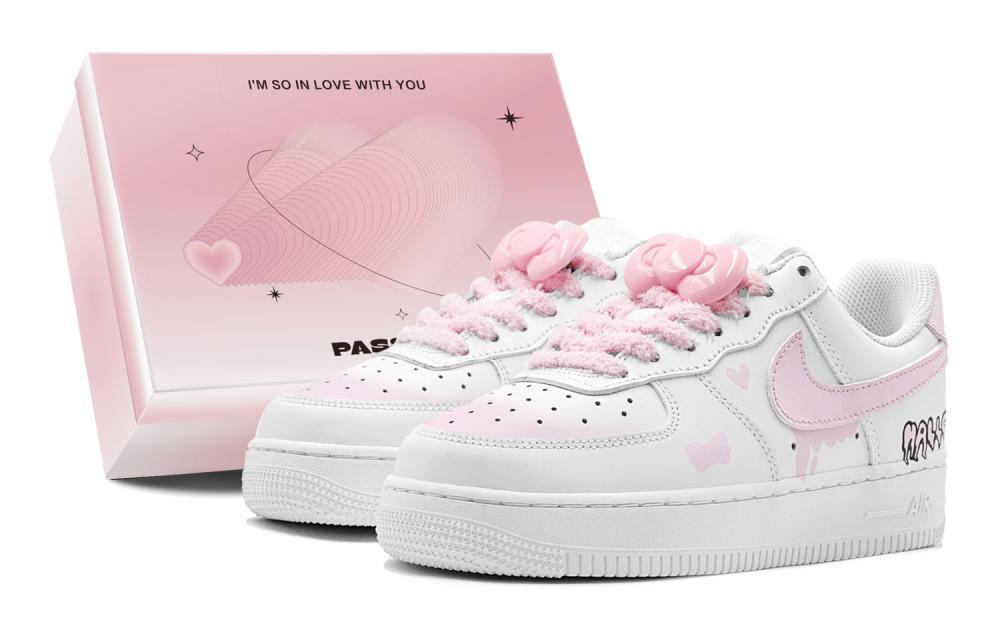 Nike Air Force 1 Low LE Romantic 520 Anti Slip Wear Resistant Low Top Skateboard Shoes GS Pink