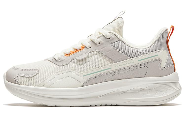 Anta Wear-Resistant Low-Top Running Shoes Women's Beige Gray
