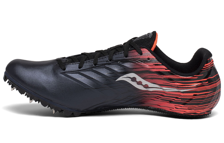 Saucony Spitfire 5 Cushioning Lightweight Wear-Resistant Slip-Resistant Low-Top Running Shoes Men's Black Red