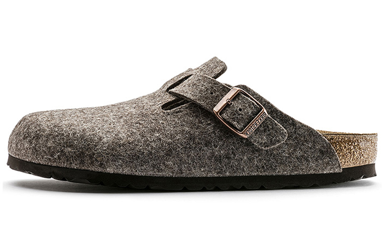 Birkenstock Boston Wool Felt Sandals 'Cacao' Women's