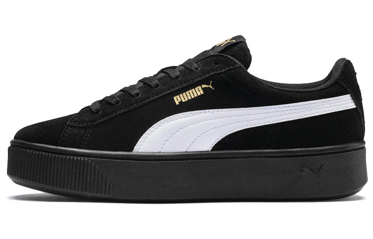 PUMA Vikky Stacked Retro Casual Skateboarding Shoes Black Women's