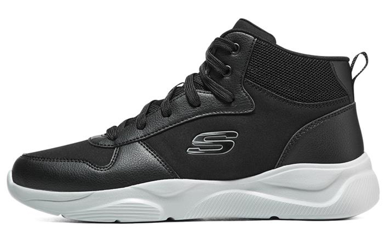 Skechers D'LITES WAVE Libration Mid Top Casual Shoes Men's Black
