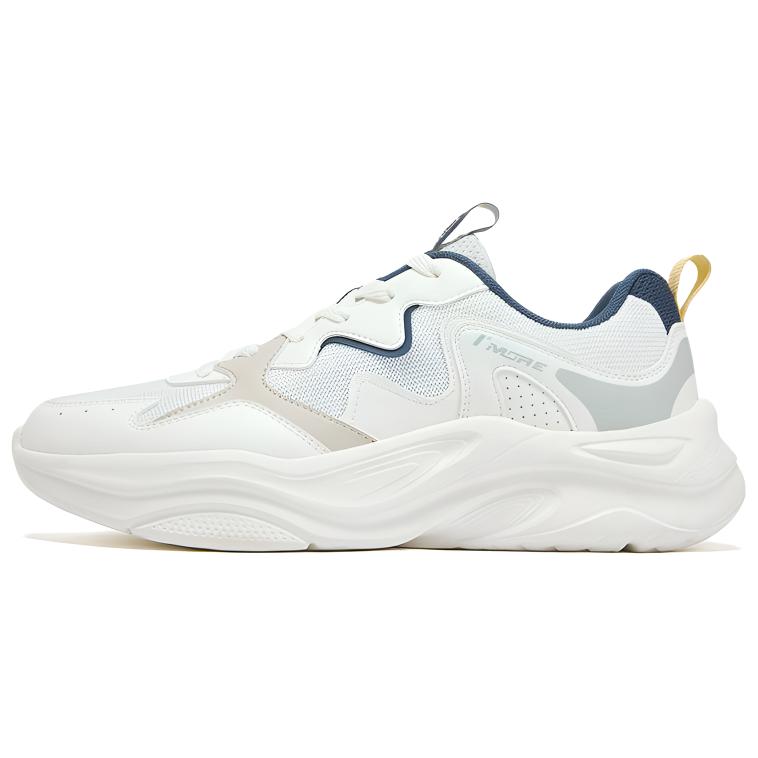 361° Breathable Lightweight Rebound Low top Casual Shoes Men's Feather White Nostalgic Blue