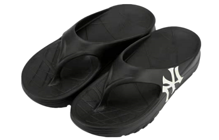 MLB Slipper Graffiti Slip Resistant Flip Flops Unisex Black