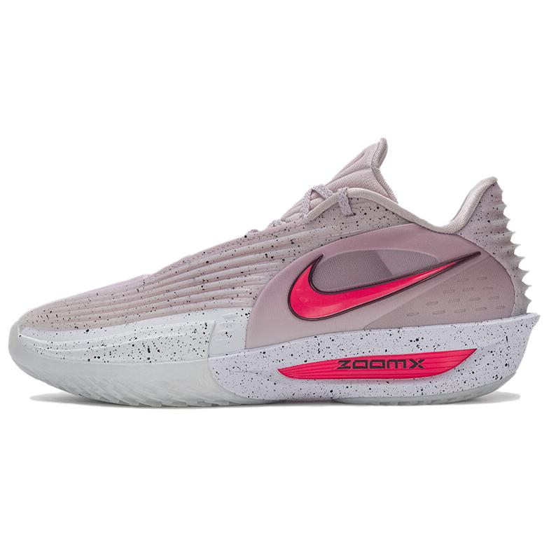 Nike Air Zoom G.T.Cut 3 Cushioning Abrasion Resistant Breathable Low Top Basketball Shoes Men's Pink White