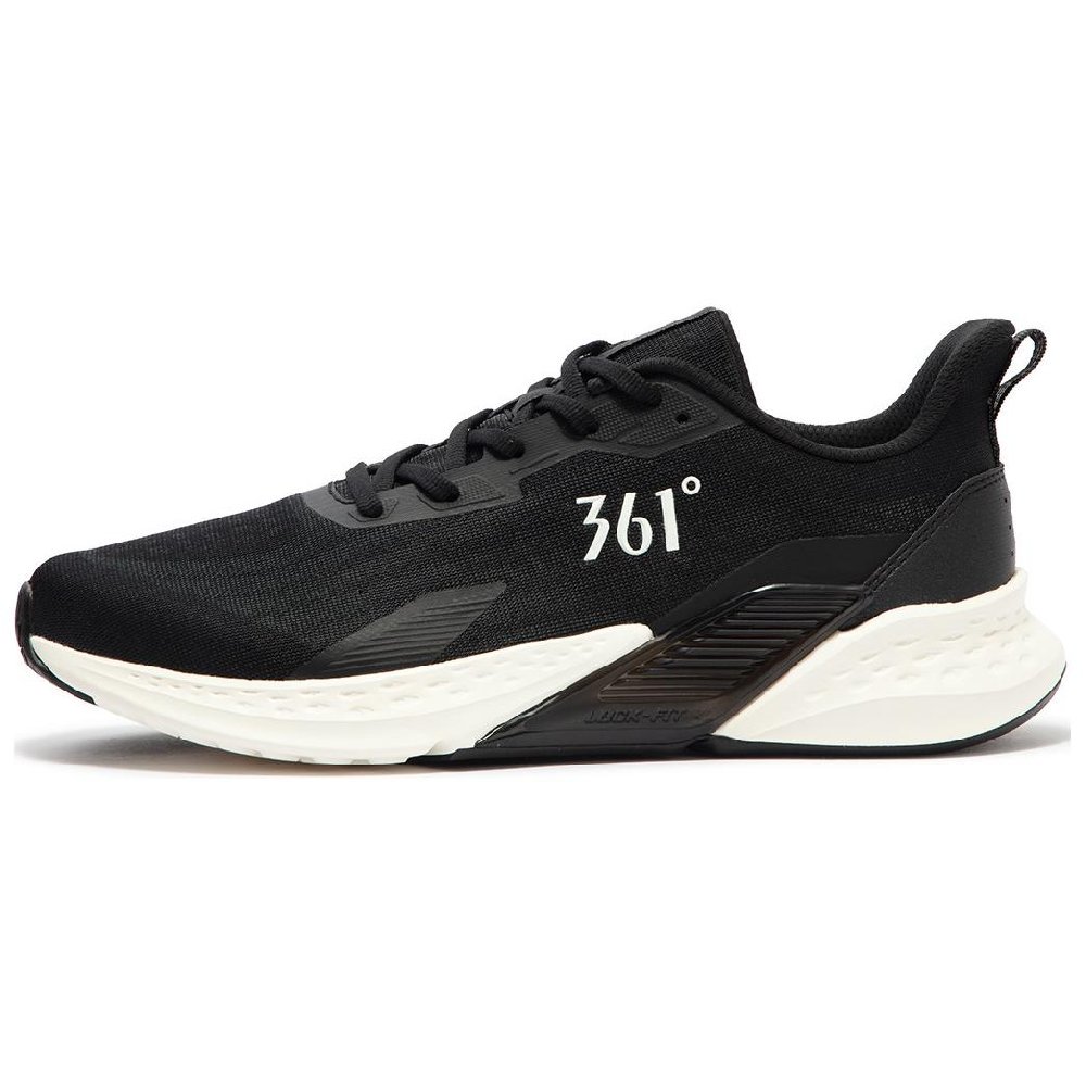 361° Cushioning, Abrasion Resistant, Breathable, Lightweight Low Top Casual Running Shoes Men's Black White