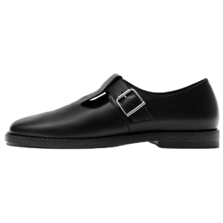 ZARA Flat Mary Jane Shoes Men's Black