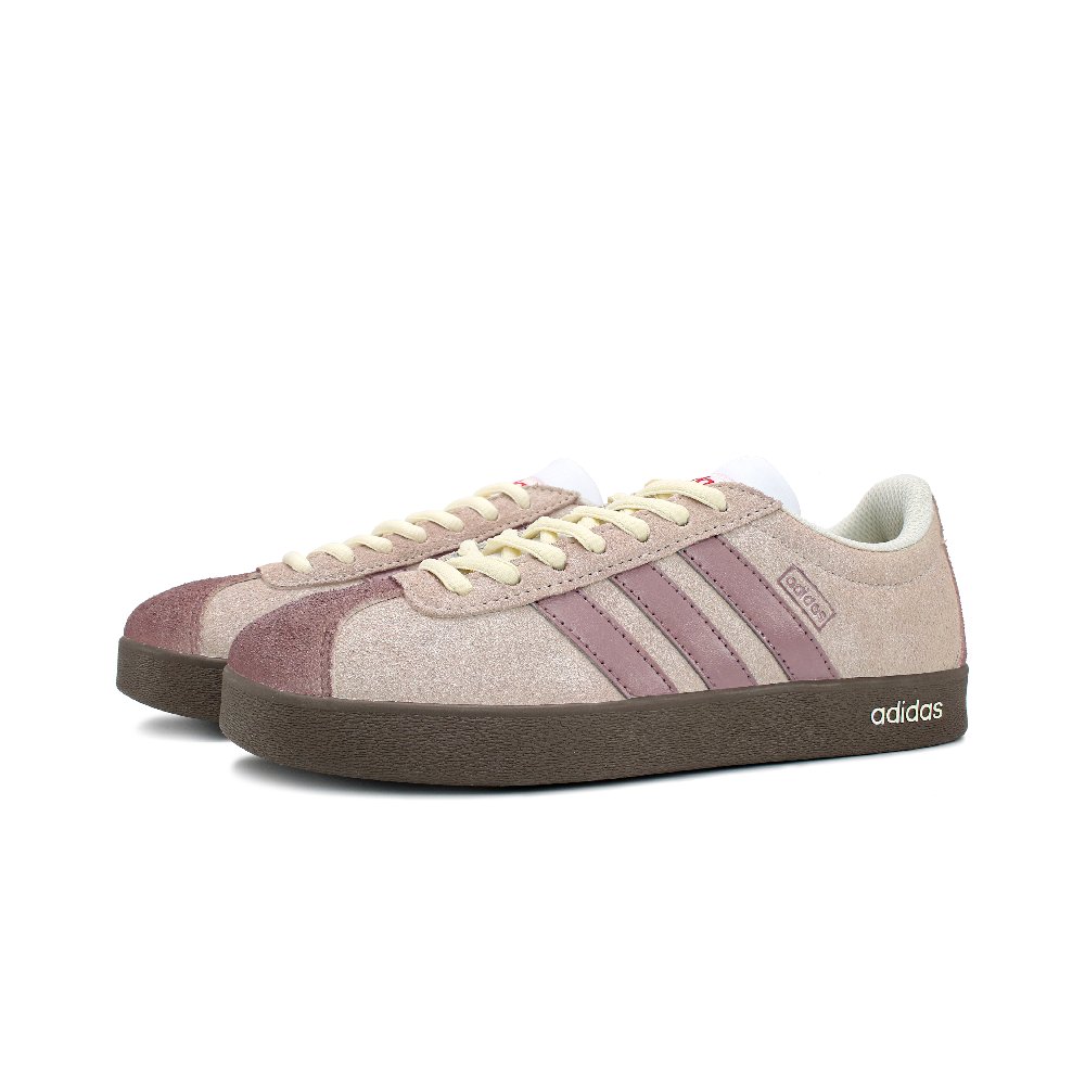 Adidas Neo VL Court 2.0 Anti Slip Wear Resistant Low Top Skateboard Shoes Unisex Pastel Pink