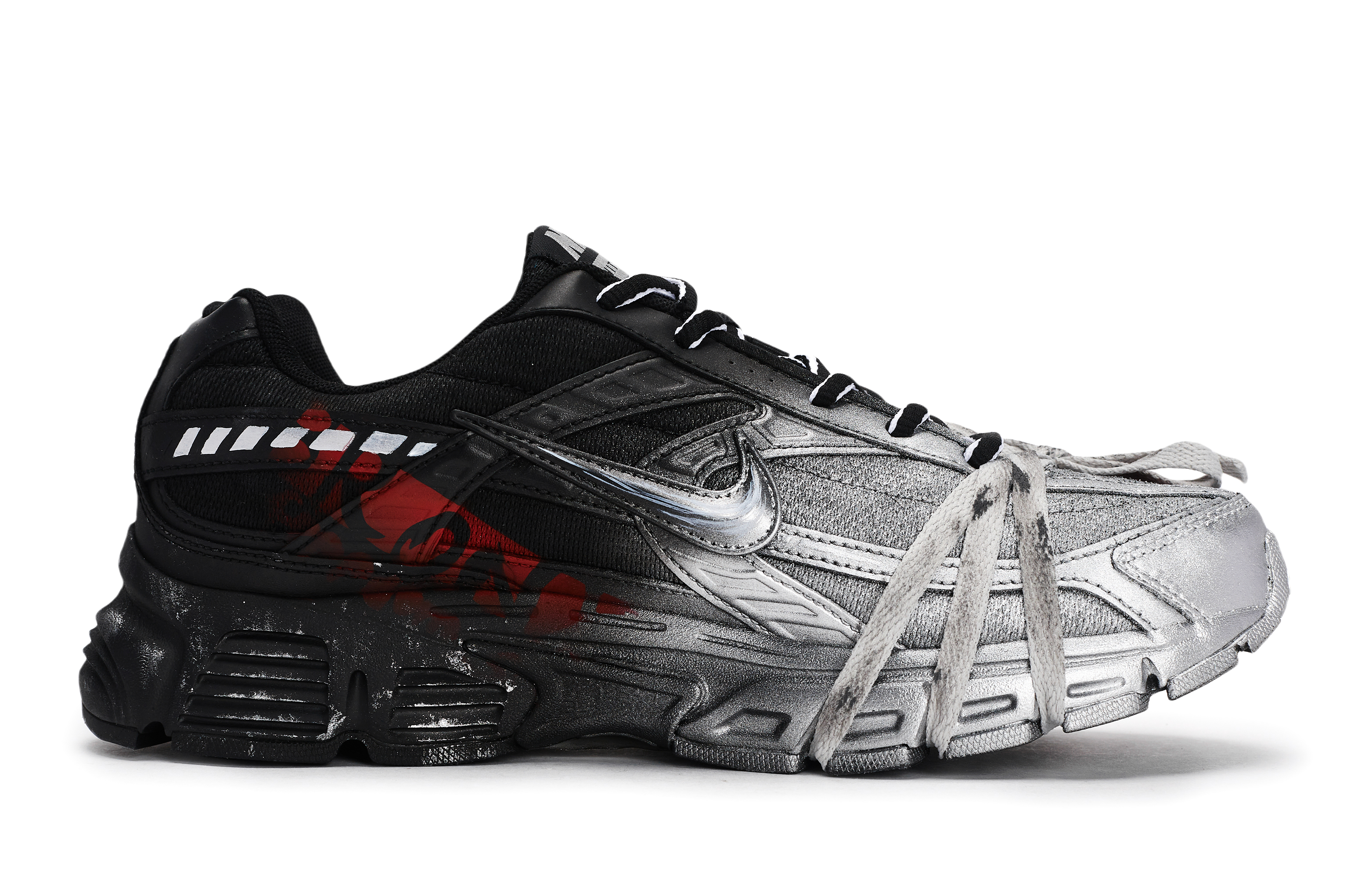 Nike Initiator Anti Slip Wear Resistant Low Top Running Shoes Men's Black Red Silver купить в интернет-магазине Yoocart с быстрой доставкой по России.
