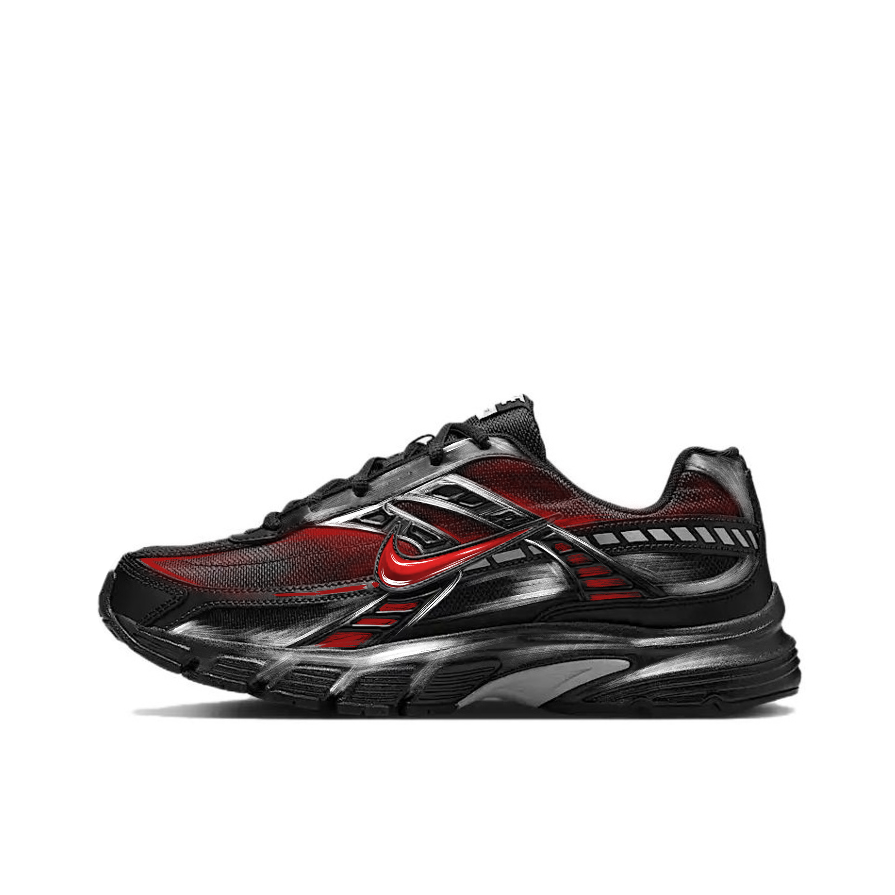 Nike Initiator Abrasion Resistant Running Shoes Men's Black Red