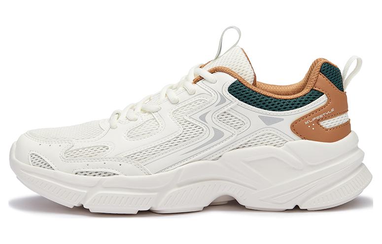 361° Cushioning, Slip Resistant, And Abrasion Resistant Low Top Casual Shoes Men's Feather White