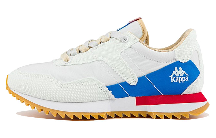 Kappa Slip Resistant, Abrasion Resistant, Breathable Low Top Casual Shoes Unisex White Blue