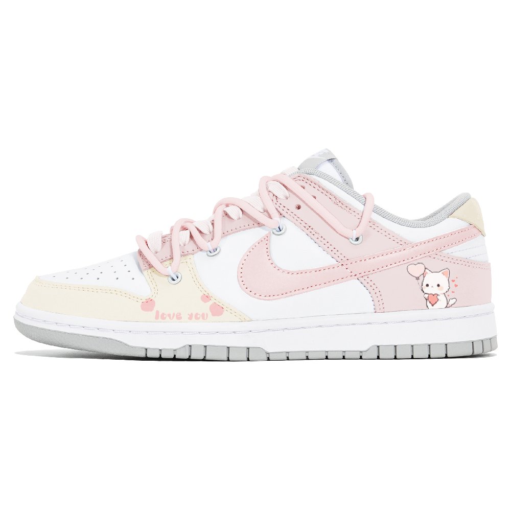 Nike Dunk Joy Lemon Slip-Resistant Low-Top Skateboard Shoes Women's Pink