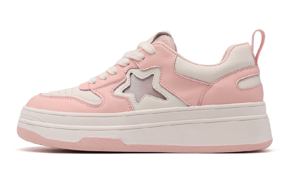 EBLAN Cushioning, Wear Resistant Low Top Skateboard Shoes Women's Pink