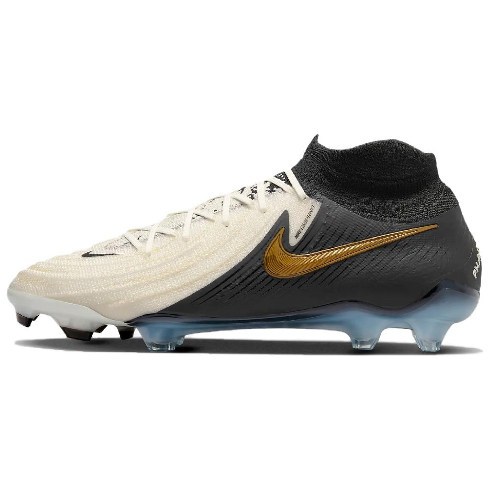 NIKE Футбольные бутсы Низкие Белый/золотой Coin/Черный Унисекс