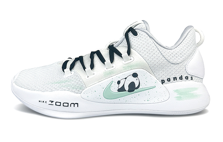 Nike Hyperdunk X Low 10 Cushioned Slip-Resistant Low-Top Basketball Shoes Men's White Green