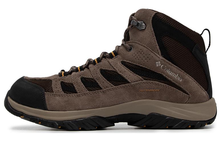 Columbia Breathable High-Top Outdoor Shoes Men's Light Brown
