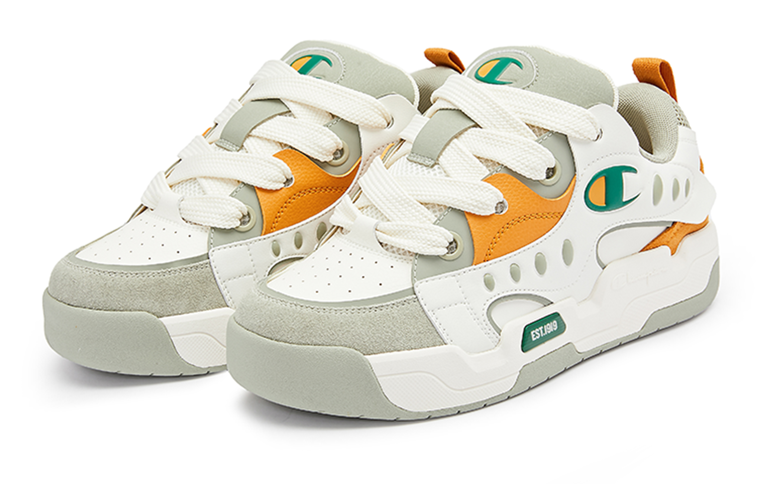 Champion Playful Puffy Shoes Low Top Skateboard Shoes Men's Light Green купить в интернет-магазине Yoocart с быстрой доставкой по России.