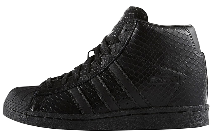 Adidas Originals Superstar Up Non slip Wear Resistant High Heeled Sneakers Black Women's