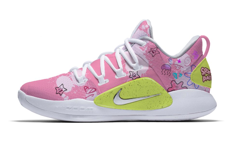 Nike Hyperdunk X Low 10 Pink Ocean Anti-Slip Wear-Resistant Low-Top Skateboard Shoes Men's Pink White Green