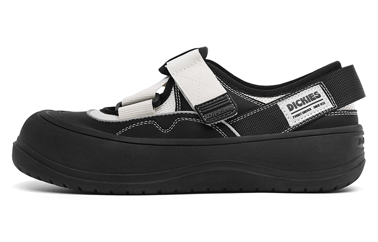 Dickies Minimalist Style Platform Hook-and-Loop Casual Single Shoes Women's Beige Black