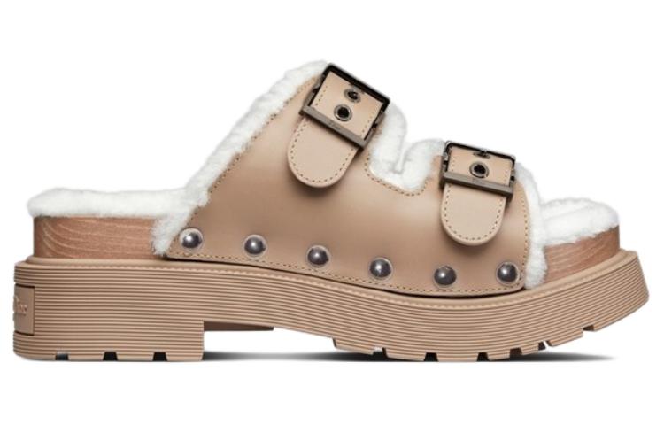 DIOR Diorquake Slide Slippers Women's Light Brown