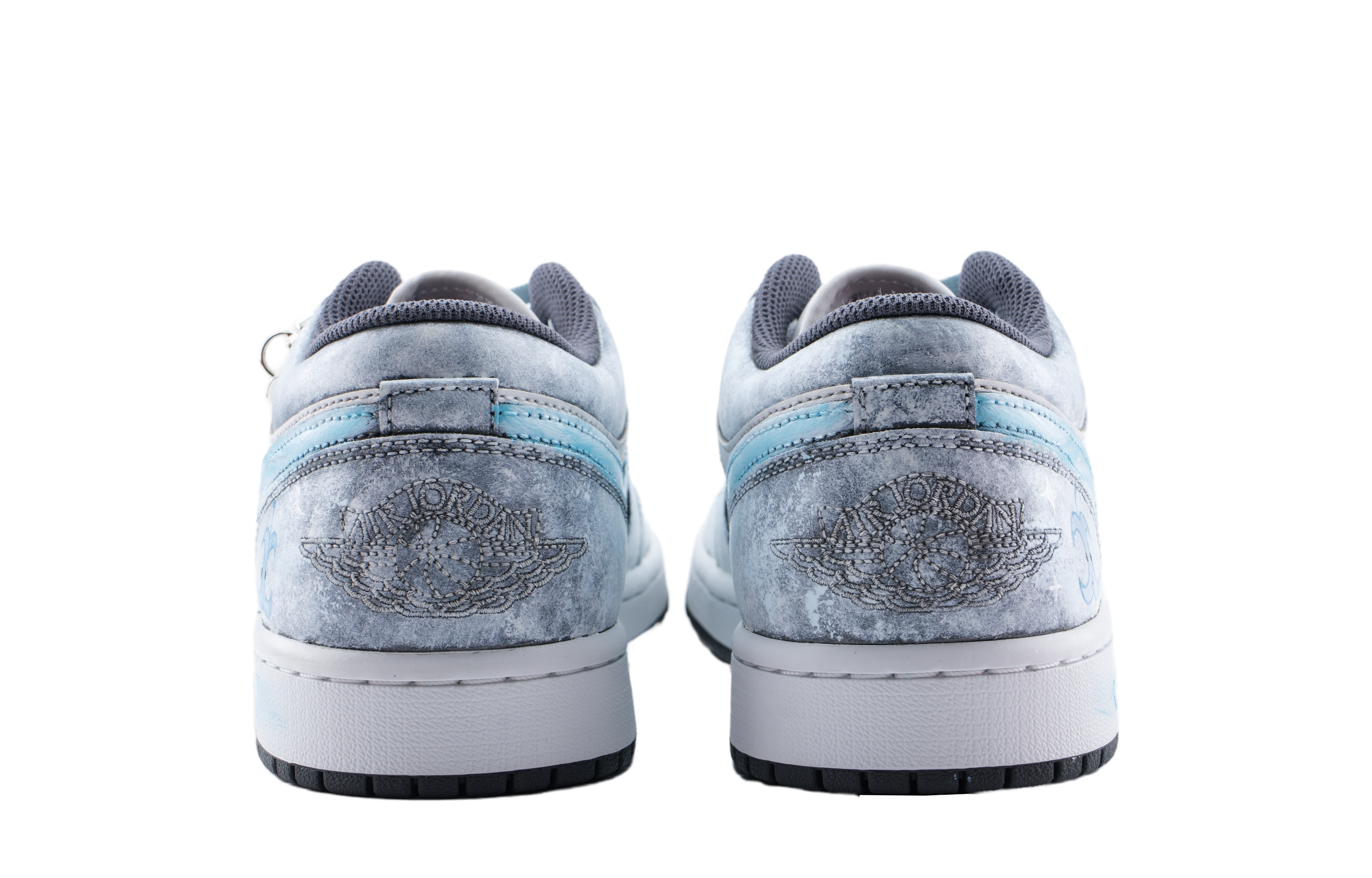 Jordan Air Jordan 1 Gray Scale Dream Abrasion Resistant Low Top Vintage Basketball Shoes Unisex Gray Blue купить в интернет-магазине Yoocart с быстрой доставкой по России.