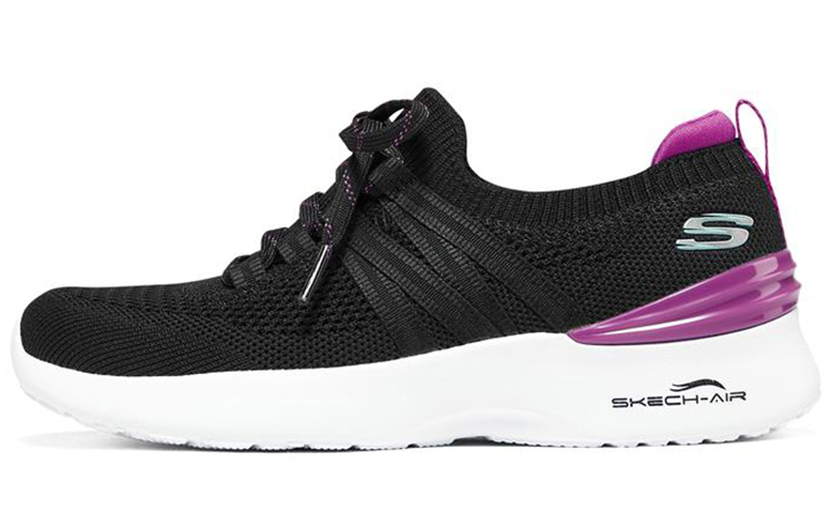 Skechers Skech Air Dynamight Low Top Casual Shoes Women's Black Purple