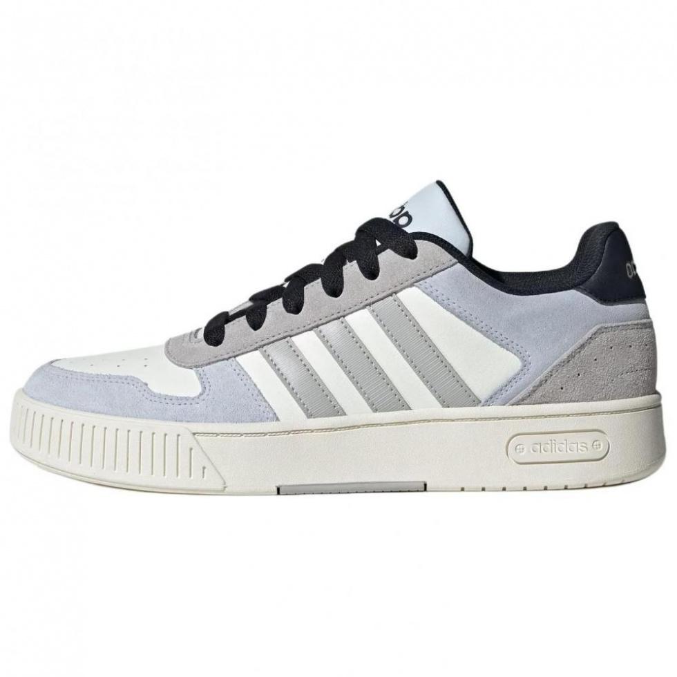 Adidas Neo D PAD Anti Slip Wear Resistant Low Top Skateboard Shoes Unisex White Gray Blue