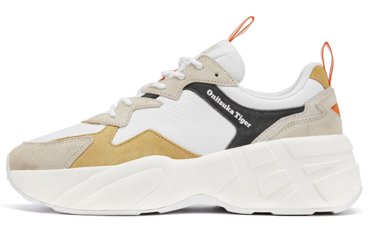 Onitsuka Tiger Pleaker Shoes 'White Beige Yellow'