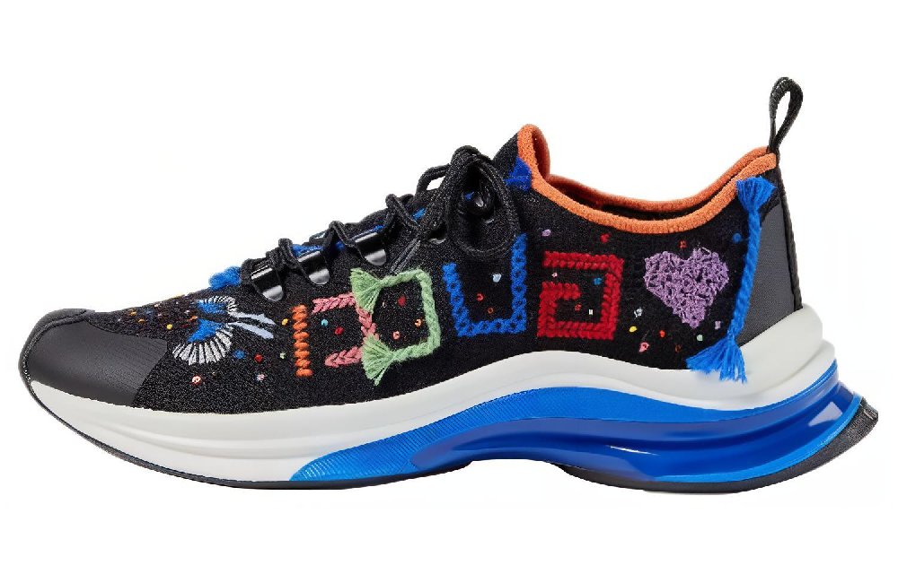 GUCCI RUN Lovelight Low Top Sports Casual Shoes Women's Black