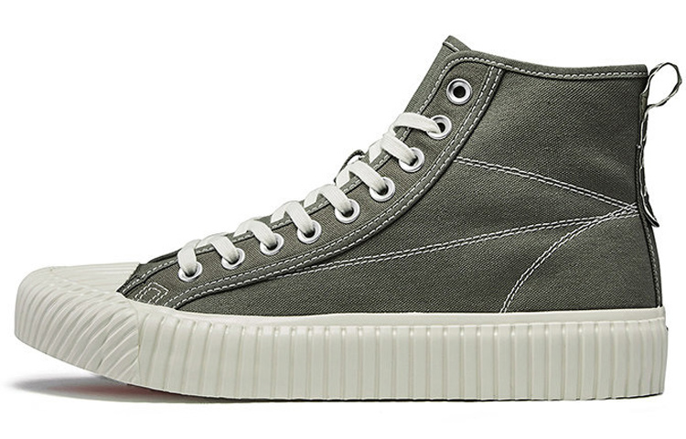 Kappa High-Top Skateboard Shoes Unisex Olive Green
