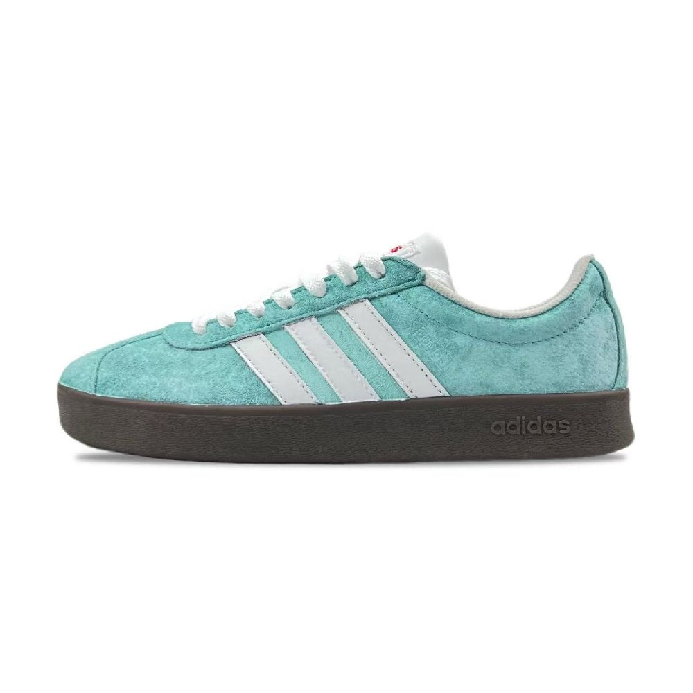 Adidas Vl Court Anti-Slip Wear-Resistant Low-Top Skateboard Shoes Unisex Green White