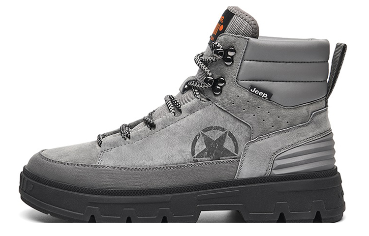 Jeep Martin Boots Men Gray