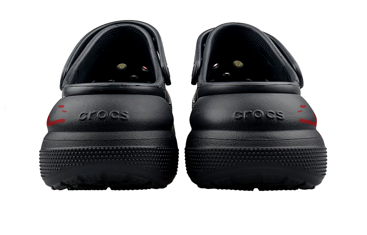 Crocs Crush Clog Clogs Unisex Black Red купить в интернет-магазине Yoocart с быстрой доставкой по России.