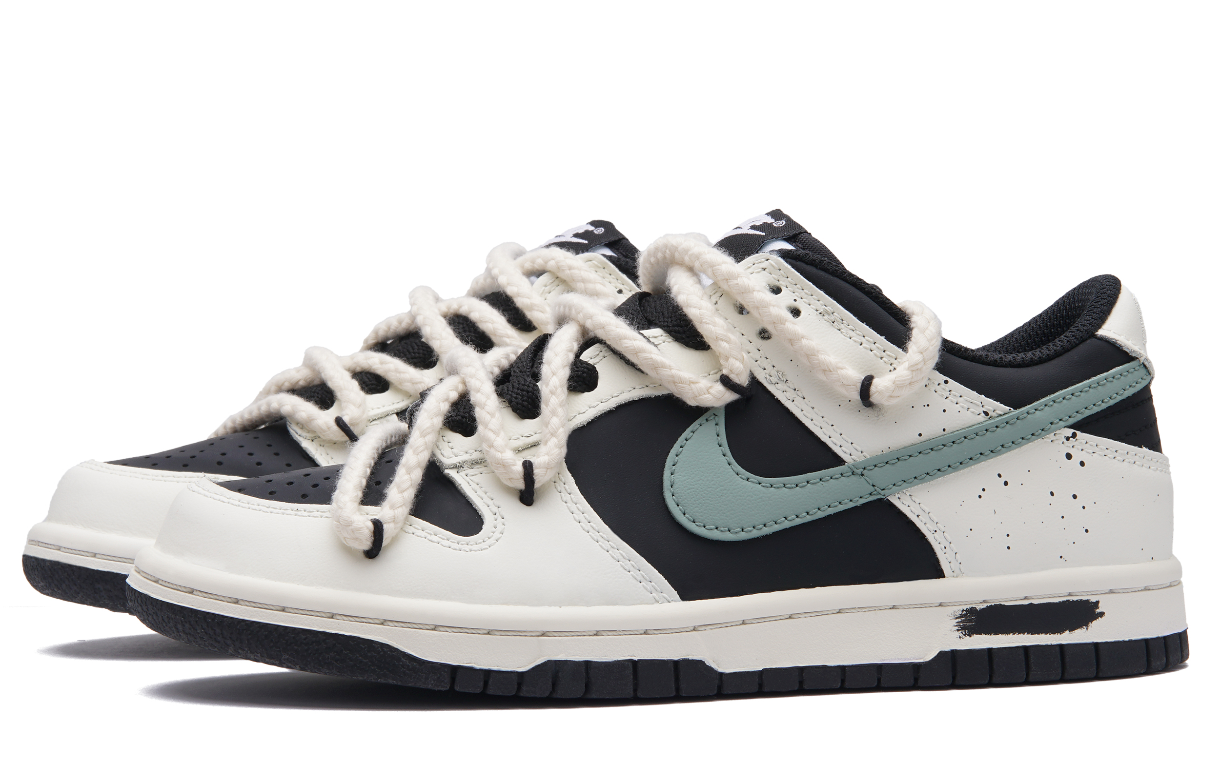 Nike Dunk Anti Slip And Wear Resistant Lightweight Low Top Skateboard Shoes Women's Black Green купить в интернет-магазине Yoocart с быстрой доставкой по России.