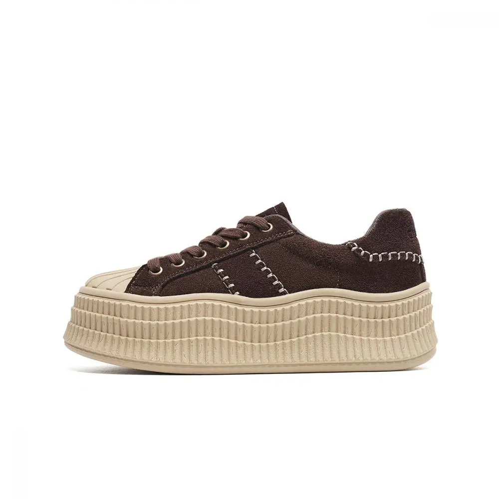 EBLAN Skateboard Shoes Women's Coffee