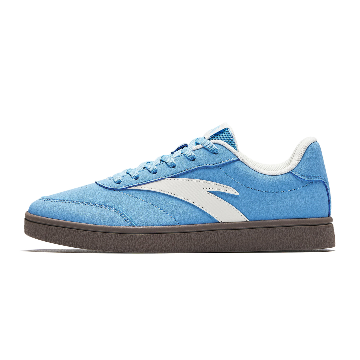 Anta Classic Thin Sole Low Top Skateboard Shoes Women's Hua Guang Blue/Ivory White