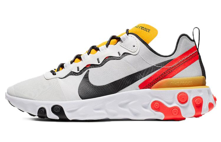 Nike React Element 55 White Black Crimson Gold