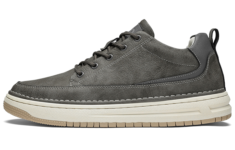 Jeep Low Top Skateboard Shoes Men's Gray
