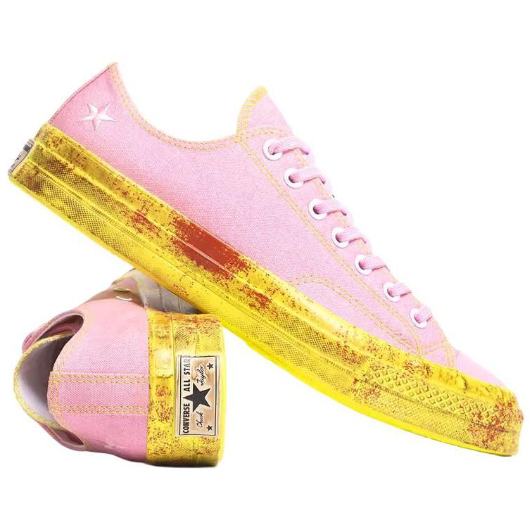 PHANTACI x Converse Chuck 70 Anti Slip Wear Resistant Low Top Canvas Shoes Unisex Pink